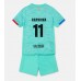 Tanie Strój piłkarski Barcelona Raphinha Belloli #11 Koszulka Trzeciej dla dziecięce 2023-24 Krótkie Rękawy (+ szorty)